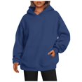 thumbnail image 2 of Sweats Décontractés Polyvalents à Manches Longues Sweat-Shirt Bleu Ciel XL, 2 of 5
