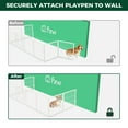 thumbnail image 3 of FXW Fence-to-Wall Anchor (Pack of 4) for Use with Dog Playpen in Yard, Garden, Doorways, Fireplace, Indoor/Outdoor, Fits All Heights of Fence│Patent Pending, 3 of 7