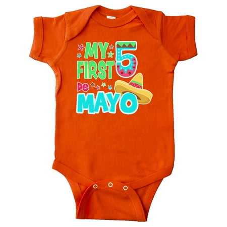 

Inktastic My First Cinco de Mayo- sombrero Gift Baby Boy or Baby Girl Bodysuit
