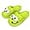 green, variant on Summer Big Eye Dog Slippers Unisex Cute Cartoon Comfy Slippers Indoor Bathroom Comfy Flat Slide Shoes