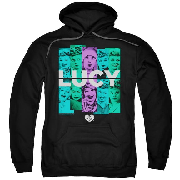 I Love Lucy Shades Of Lucy Adult Pullover Hoodie Sweatshirt Black