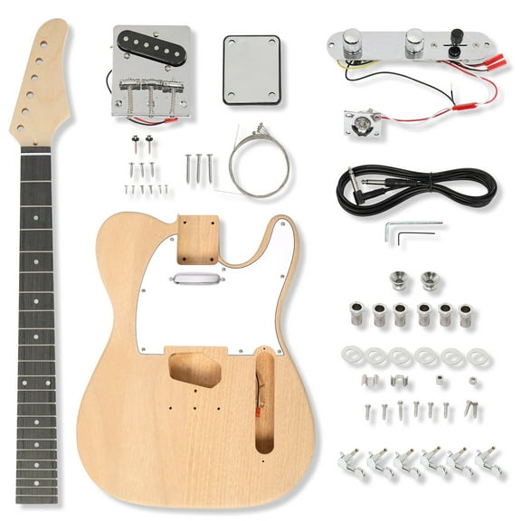 LINJH DIY 6 String TL Style Electric Guitar Kits With Accessories