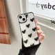 thumbnail image 3 of Funda blanda con diseño de cuadros y corazones de amor para iPhone 11, 12, 13 Pro Max, X, XR, XS Max, 6, 7, 8 Plus, protección de lente transparente, 3 of 5