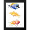 thumbnail image 2 of Loreth, Lanie 11x14 Black Modern Framed Museum Art Print Titled - Tropical Fish I, 2 of 5