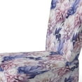 thumbnail image 4 of Designart "Purple Floral Exquisite Elegance II" Purple Floral Upholstered Accent Chair - Cottage Arm Chair For Living Room, 4 of 5