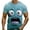 Light Blue, variant on Mens Funny Face Expression Short Sleeve T Shirt Novelty Casual Top,Purple,SIZE:XXXL