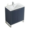 thumbnail image 3 of Fine Fixtures Opulence Collection 30 in. W x 18 in. D x 33 in. H Bathroom Vanity in Navy Blue with White Ceramic Sink - Chrome hardware, 3 of 9