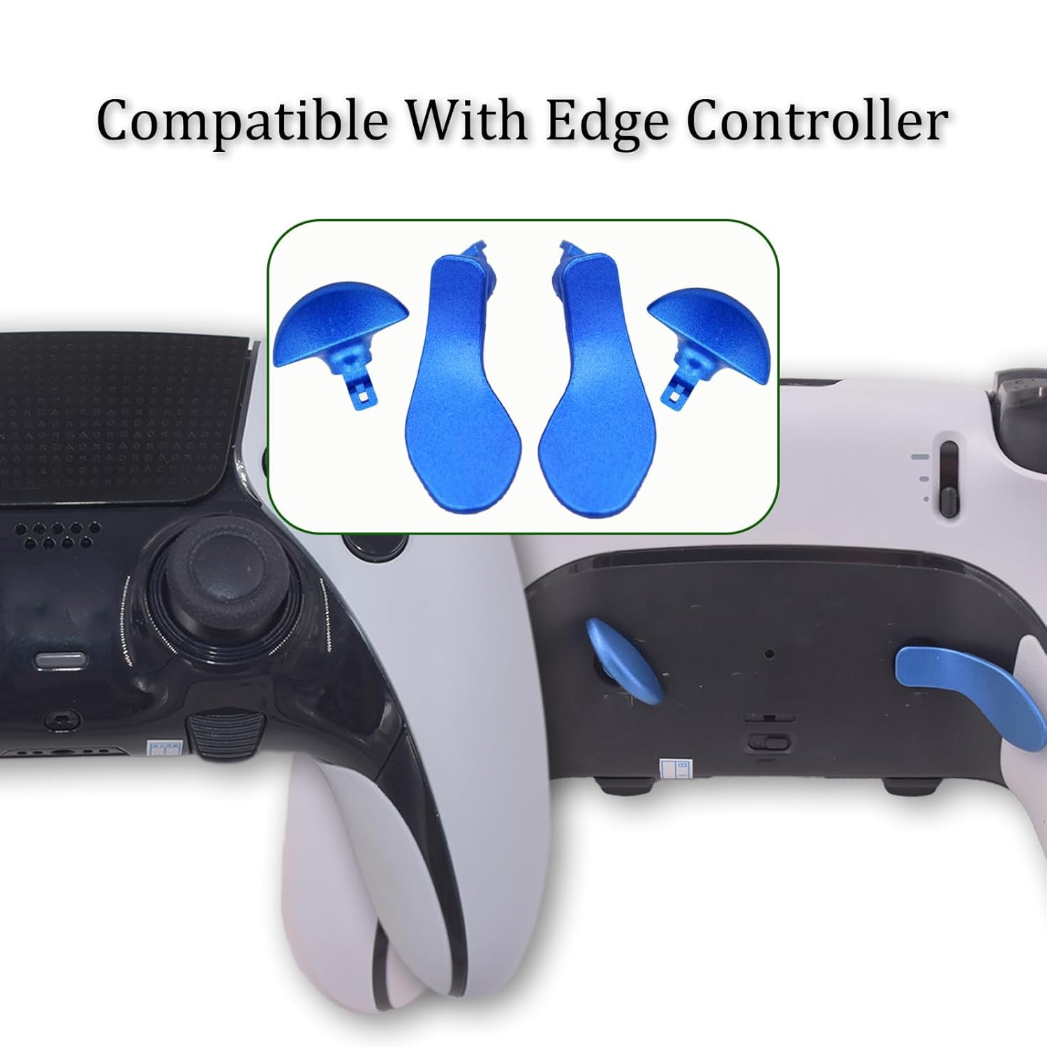 6-in-1 Metal Thumbsticks For PS5 Edge Controller – Stainless Steel Paddles, No Tools Needed