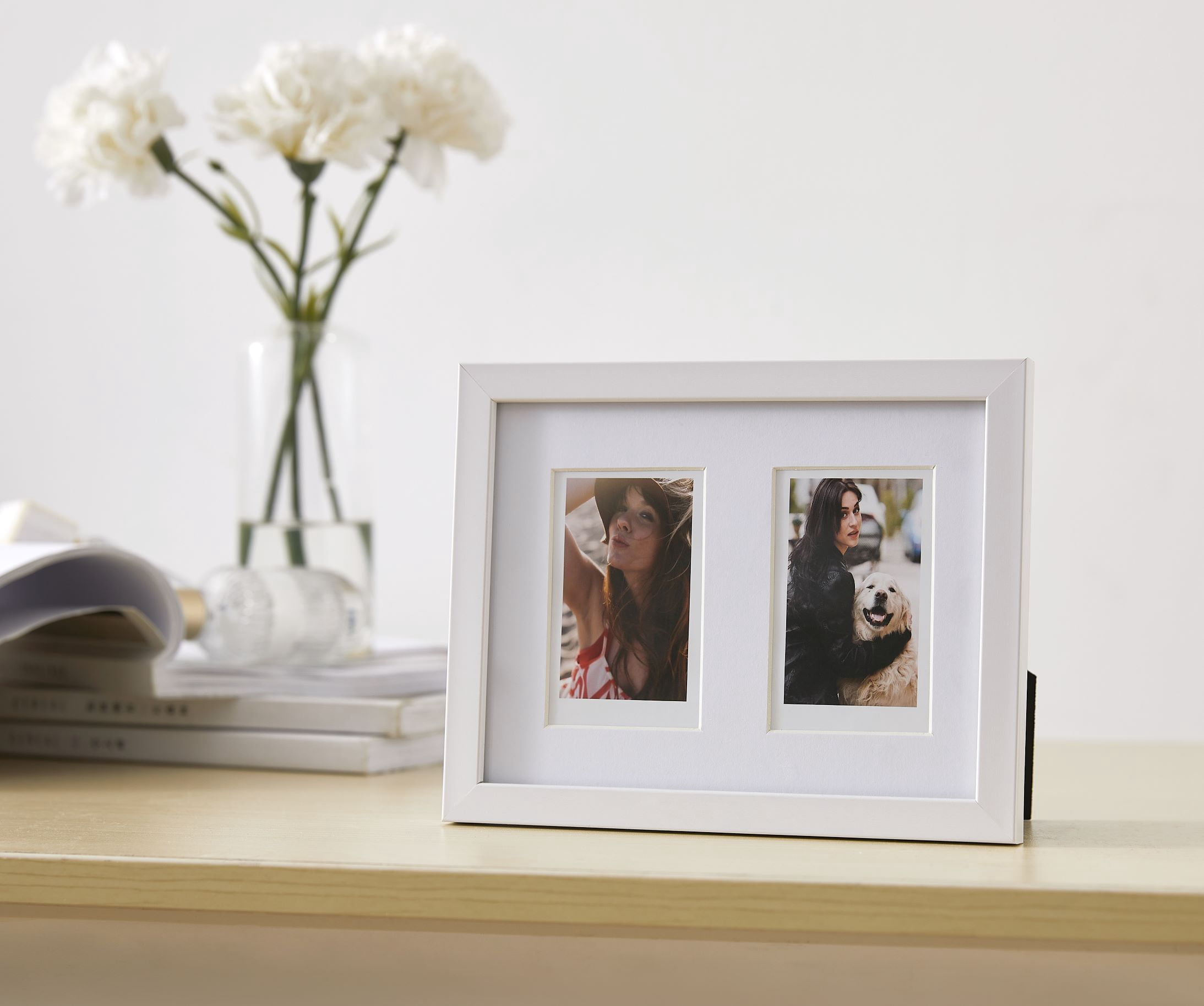Vivitar Instax Photo Frame, Two Photo Frame for 2.1 x 3.4 or 4 x6; Smooth Finish
