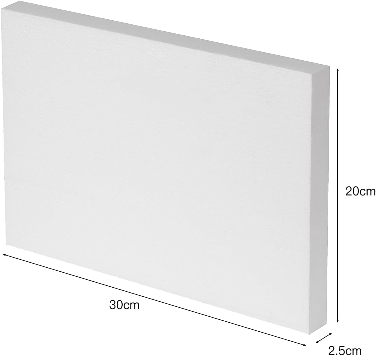12X8X1 Inch Craft Foam Blocks 4 Pack Polystyrene Sheet Rectangle for Arts School Projects Sculptures Floral Arrangements Modeling and Centerpieces