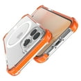 thumbnail image 2 of TECH CIRCLE Shockproof Rubber Clear Back Case Compatible with MagSafe Cover for iPhone 14 Pro Max 
 (Orange), 2 of 4