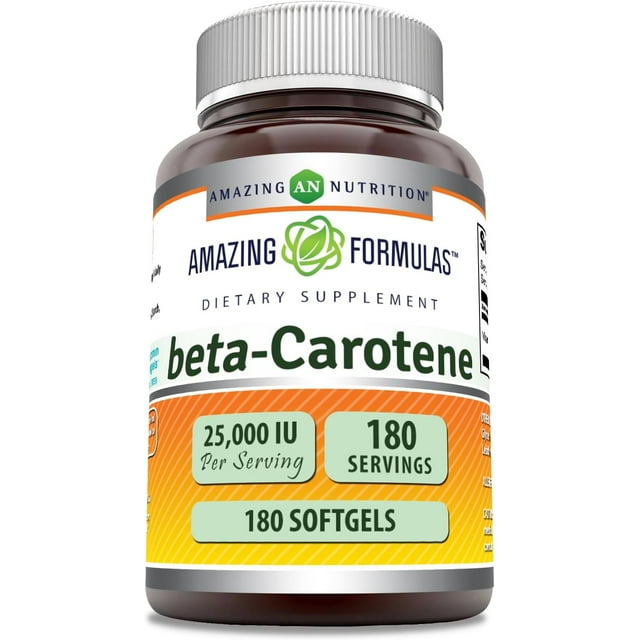 Amazing Nutrition Beta-carotene 25.000 Iu Salud Visual 180sg