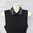 thumbnail image 5 of 2. Elegant Removable False Collar Embellished with Artificial Pearls, Skin-Friendly Fabric for Prom & Event, 5 of 9