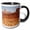 Black/White, variant on 3drose, Utah, Moab, Canyonlands Np. Potash Road, Petroglyphs - Us45 Tdr0018 - Trish Drury, 11oz Two-tone Yellow Mug