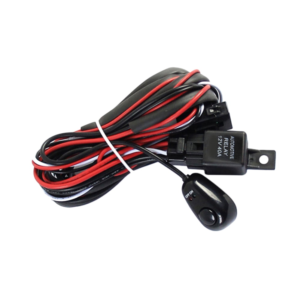 Heavy Duty Wiring Harness Kit for Car LED Light Bar Fuse Relay On/Off