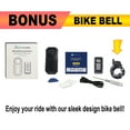 thumbnail image 2 of CamLabs Anti-Theft Bicycle / Motorcycle Alarm with Bike Bell & Remote | 113db | Wireless | Waterproof | With Bicycle Finder and SOS Feature | Bike Accessories for Security, 2 of 14