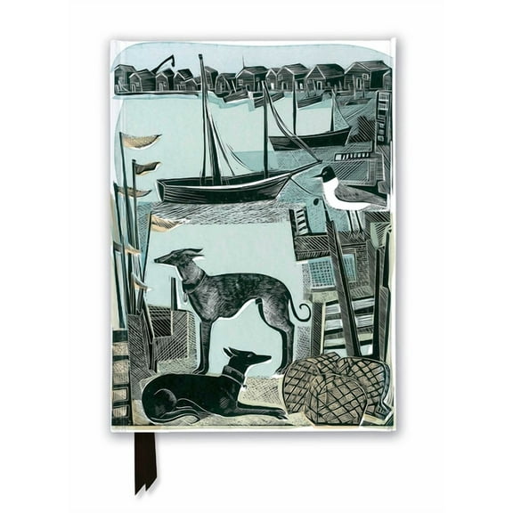 Flame Tree Notebooks: Angela Harding: Harbour Whippets (Foiled Journal) (Hardcover)