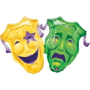 Comedy And Tragedy Mylar Balloon
