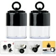 thumbnail image 4 of Miangastore 2 Pcs Pot de Poudre Réutilisable pour Application de Maquillage avec Coton Floqué 5g Noir, 4 of 8