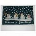 thumbnail image 2 of Geo Crafts G157 18 x 30 in. Coir Snowmen Seasons Greetings Welcome Doormat, 2 of 2