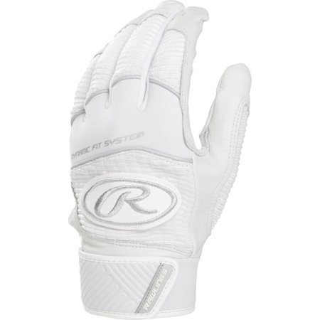 Rawlings Workhorse Batting Gloves  Youth Large - White