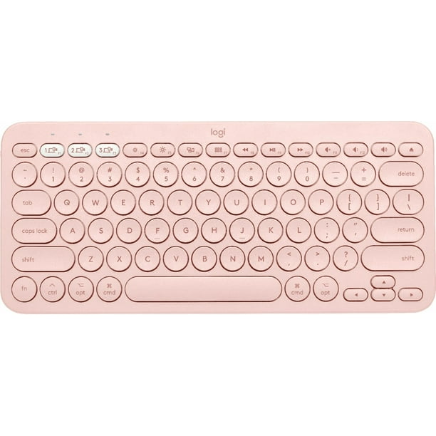 Logitech K380 Multi Device Bluetooth Scissor Keyboard For Mac Rose Walmart Com Walmart Com
