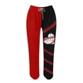 thumbnail image 4 of Yuhangmm Womens Sweatpants Baseball Football Print Bottom with Pockets High Waist Sporty Gym Athletic Jogger Pants Blue M, 4 of 4
