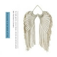 thumbnail image 7 of Angel Wings Wall Hanging Decor, Boho Handmade Macrame Woven Wall Hanging Bohemian Tapestry Exquisite Home Dream Net Art Bedroom Decorations, 7 of 7