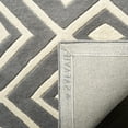 thumbnail image 4 of SAFAVIEH Chatham Eric Geometric Wool Area Rug, Dark Gray/Ivory, 4' x 6', 4 of 8