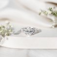 thumbnail image 4 of Rosec Jewels Certified Lab Grown Diamond Oval Engagement Ring 2 Carat - EF-VS Quality - Diamond Ring with Side Stones, 925 Sterling Silver, US 4.00, 4 of 8