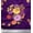 Deep Purple, variant on Soimoi Black Cotton Duck Fabric Leaves & Floral Print Fabric by The Yard 42 Inch Wide