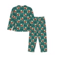 thumbnail image 2 of Uemuo Cartoon Poodle Dog Pattern Womens Pajama Sets,PJ Set for Women,Pajamas for Women Logo,Long Sleeve Pajama Set for Women,Soft Long Sleeve Top With Pants-Small, 2 of 9