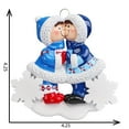 thumbnail image 6 of Ornaments by Elves Personalized Snow Kisses Couple Christmas Tree Ornaments 2024 Holiday Decor.25lbs, 6 of 10