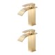 thumbnail image 1 of Grifo de cascada Inteprter de Acero inoxidable para lavabo negro Type7 NO7, 1 of 6