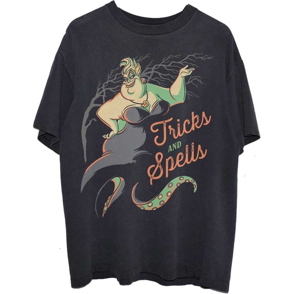Disney Unisex T-Shirt Little Mermaid Ursula Tricks & Spells (Small)