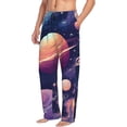 thumbnail image 6 of Fuzoiu Planet Pastel Galaxy Print Men's Pajama Pants,Lounge Pants for Men,Lounge PJ Bottoms,Sleepwear Pants with Drawstring Pockets -X-Large, 6 of 6