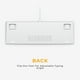thumbnail image 4 of Glorious GMMK 2 Teclado mecánico 96 % prediseñado Switch lineal Fox, cableado Blanco (Reacondicionado), 4 of 5