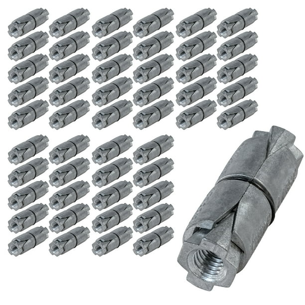Highcraft 3/8” Double Expansion Shield, Zinc, 24 Pack