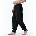 thumbnail image 2 of Giftesty Mens Cargo Pants Men Casual Fashion Stripe Elastic Mid-Waist Pants Sport Pants, 2 of 8