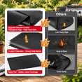 60"x40"x0.02" Large Heat Resistant Waterproof Under Grill Mat for Patio ...