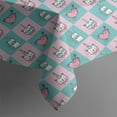 thumbnail image 4 of Checkered Unicorn Cat Pattern Rectangle Tablecloth 60"x102",Waterproof Polyester Rectangle Table Cloth, Wipeable Spillproof Polyester Tablecloth for Dining, Camping, Indoor and Outdoor, 4 of 6