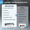 thumbnail image 2 of Impresora Phomemo M834 inalámbrica Bluetooth sin tinta A4 gris, 2 of 7
