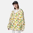 thumbnail image 3 of Daiia Colorful Owls 1 UPF 50+ Sun Protection Hoodie Jacket Lightweight Long Sleeve Sun Shirt for Women Men with Pocket Hiking Outdoor-Medium, 3 of 7