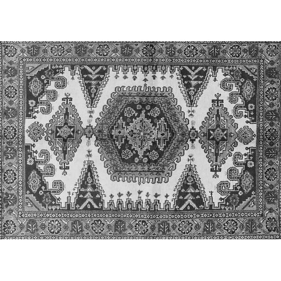 Ahgly Company Indoor Rectangle Persian Gray Traditional Area Rugs, 2' x 3'