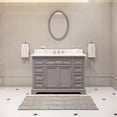 thumbnail image 2 of Water Creation Derby 48" Wood Single Bathroom Vanity in Cashmere Gray/Chrome, 2 of 5