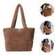 thumbnail image 3 of Bolso de compras mullido de la bolsa de asas de la felpa del bolso de hombro de la felpa de las mujeres del bolso de asas mullido, 3 of 7