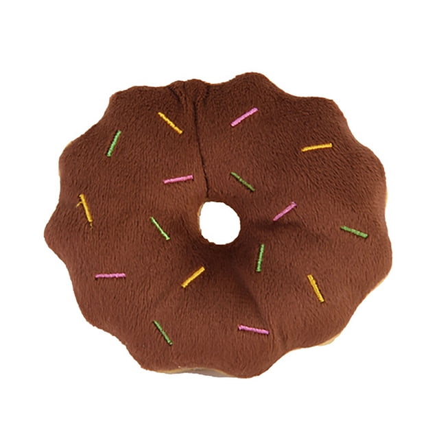 Donut Squeaky Plush Dog Toy,Juguetes para perros Donut Bite Dog Toy Squeaky Plush Dog Toy Diseño de última generación