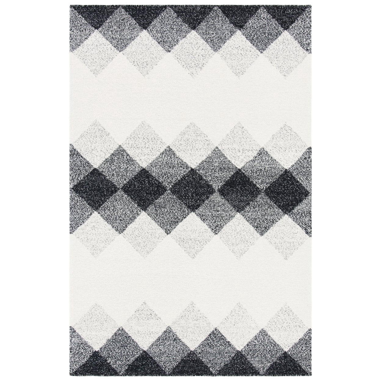 SAFAVIEH Kilim Milton Diamond Area Rug, Black/Ivory, 8' x 10'