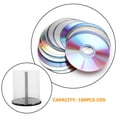 thumbnail image 4 of Bac de Rangement pour 100 Disques Grande Capacité Boîtier CD DVD avec Fonction de Retrait en PP Durable, 4 of 9