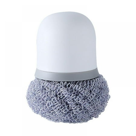 

Newway Kitchen Cleaning Brush Utensils Fiber Pot Dish Brush Ball With Handle Household Dishwashing Decontamination Gadgets White